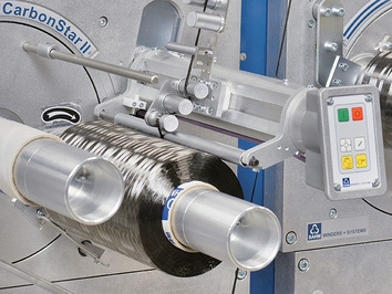 SAHM CarbonStar II standard - Automatic Precision Cross Winder Winding head of an automatic Precision Cross Winder, type CarbonStar II standard