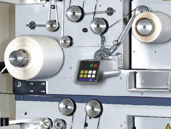 SAHM 464XE - Parallel Winder with integrated tension-controlled unrolling unit Detail photo of a SAHM Parallel Winder with integrated tension-controlled unrolling unit, type SAHM 464XE