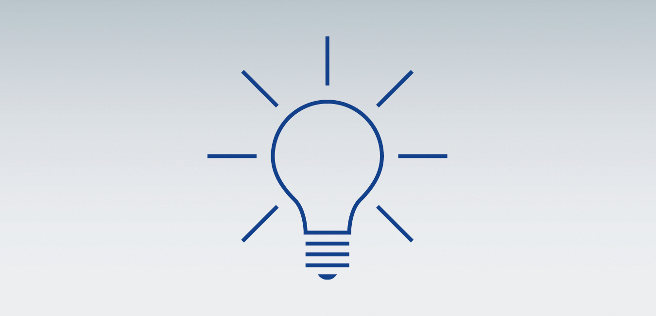 Icon bulb Icon showing a bulb - as graphical representatation for the topic "Expert assistance - For tricky issues"